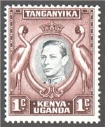 Kenya, Uganda and Tanganyika Scott 66a Mint
